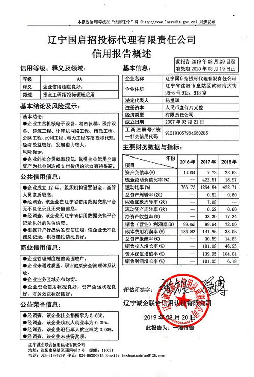 辽宁国启招投标代理有限责任公司